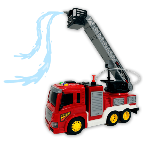Urban Rescue Fire Truck Serie con Luz y Sonidos Escalera Extensible