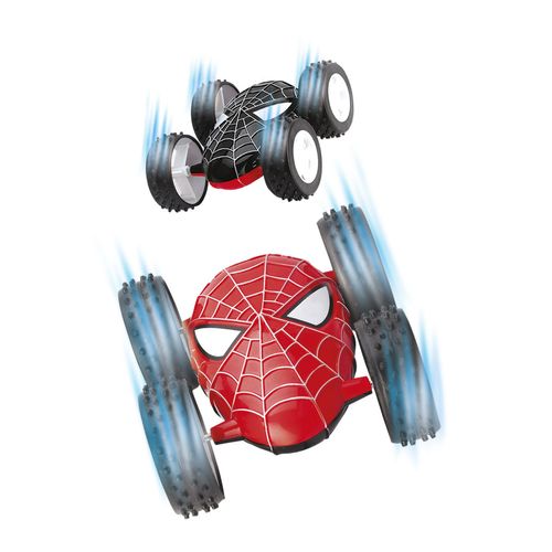Vehículo Involcable Spiderman Rojo Negro Original Ditoys