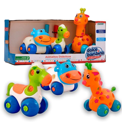 Dolce Bambino Animalitos Didácticos Jirafa Naranja