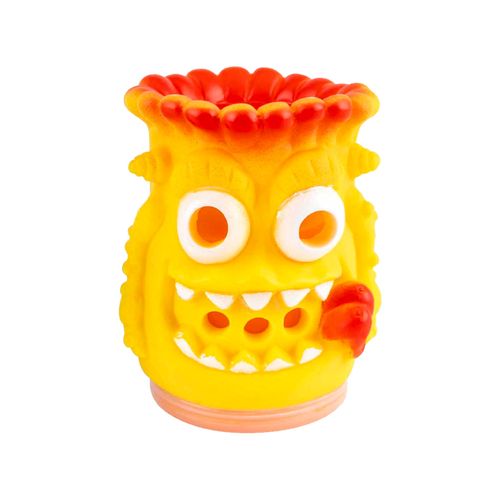 Muñecos Slime Cartoon Monsters Estatua Tiki Amarillo