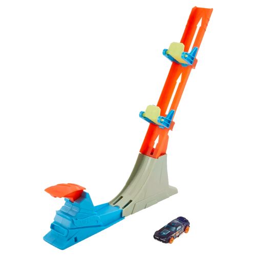 Hot Wheels Pista de Acrobacias Action Lanzador Vertical de Energía