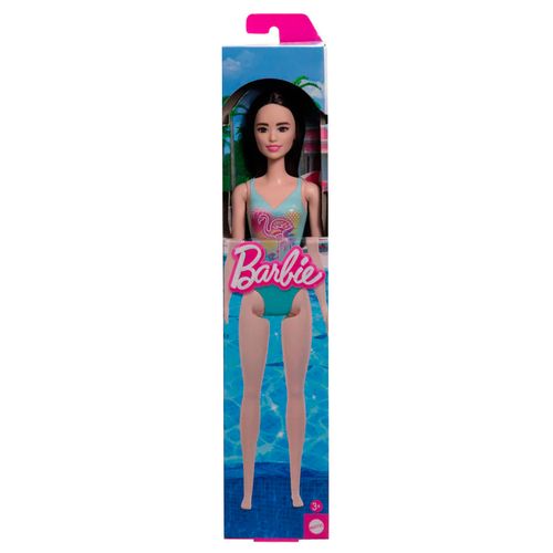 Muñeca Barbie de Playa Morocha Traje Celeste