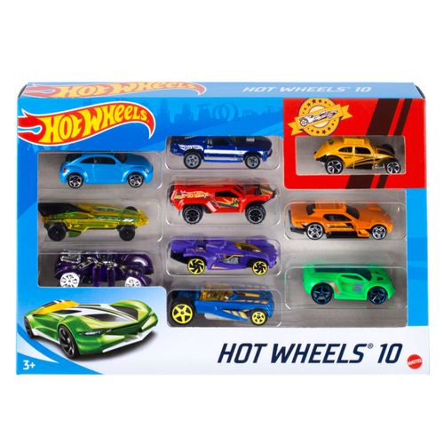 Hot Wheels Autos Coleccionables Pack x10 Surtido Modelos al Azar