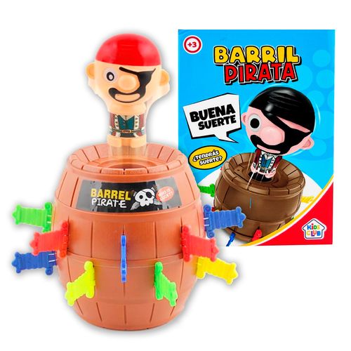 Juego de Mesa el Barril del Pirata Saltarín Grande
