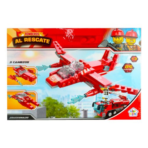 Juego de Bloques para Construir Bomberos al Rescate Incluye 86 Piezas