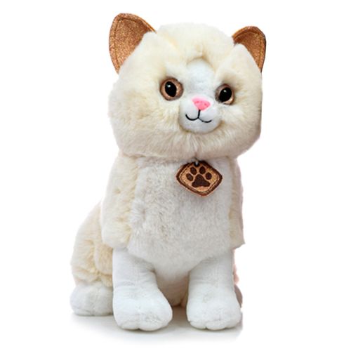 Gato Sentado de Peluche 30 cm Blanco