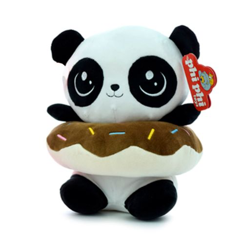 Peluche Panda Spandex con Dona 25 cm