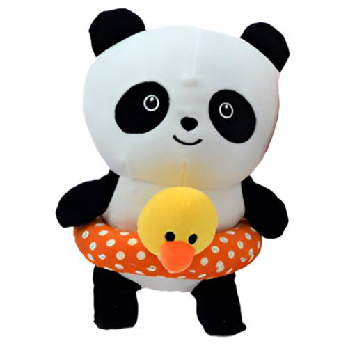 Peluche Spandex Panda con Salvavidas 23 cm