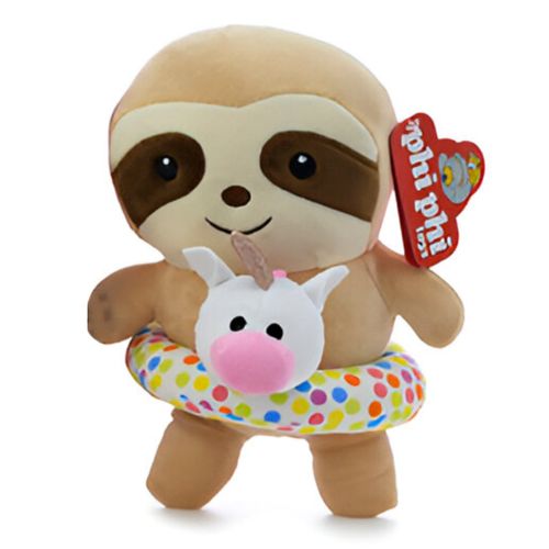 Peluche Spandex Perezoso con Salvavidas 23 cm