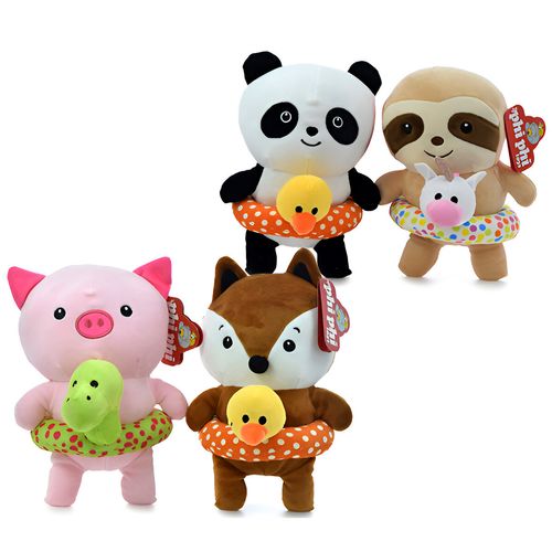 Peluche Spandex Perezoso con Salvavidas 23 cm