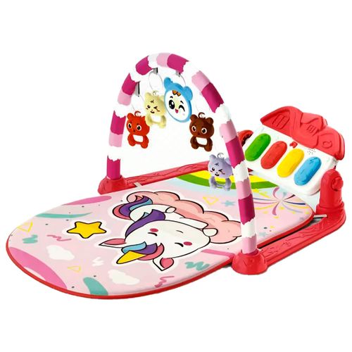 Gimnasio de Unicornio con Piano Interactivo y Colgantes con Luces y Sonidos