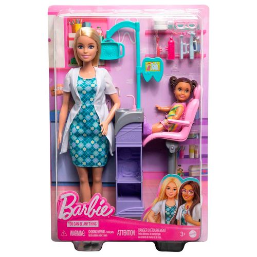 Muñeca Barbie de Colección Dentista Bata Blanca Pelo Rubio