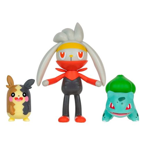 Pokémon Battle Ready 3 Figuras Morpeko-Raboot-Bulbasaur
