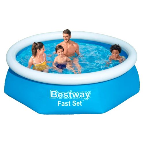 Pileta Inflable Bestway Fast Set con Bomba Filtrante 1880lts 244 x 61cm