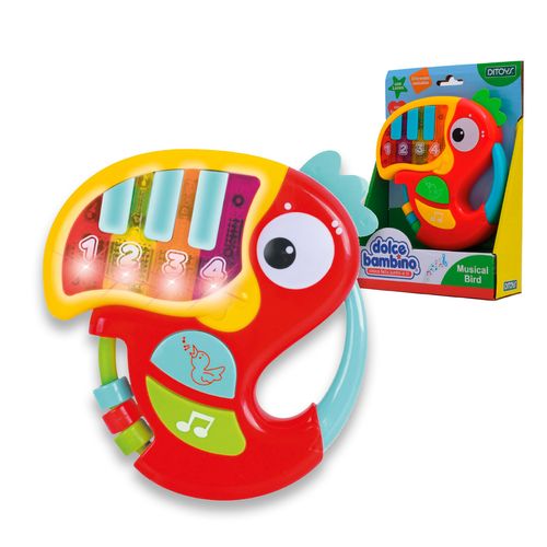 Dolce Bambino Musical Bird Piano Musical con Forma de Pájaro con Luces y Sonidos