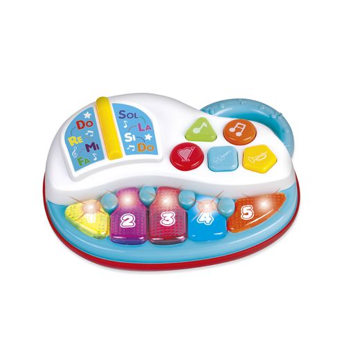 Dolce Bambino Piano Musical Interactivo con Luces y Sonidos Celeste