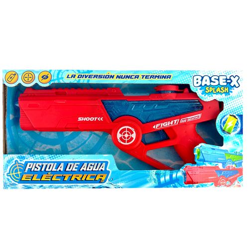 Pistola de Agua Eléctrica Base-X Splash Automática Roja