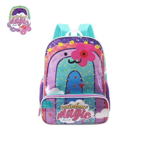 Mochila Espalda 16 Pulgadas Rainbow Magic Turquesa