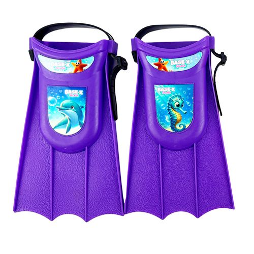 Set de Buceo Base-X Splash con Patas de Rana y Antiparras Violeta Mar