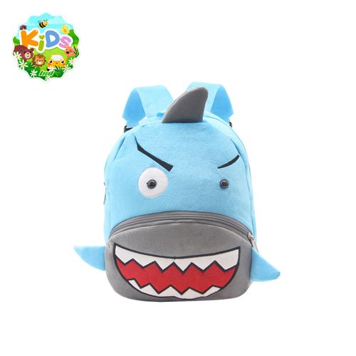 Mochila Espalda 12 Pulgadas Animalitos Tiburón Celeste