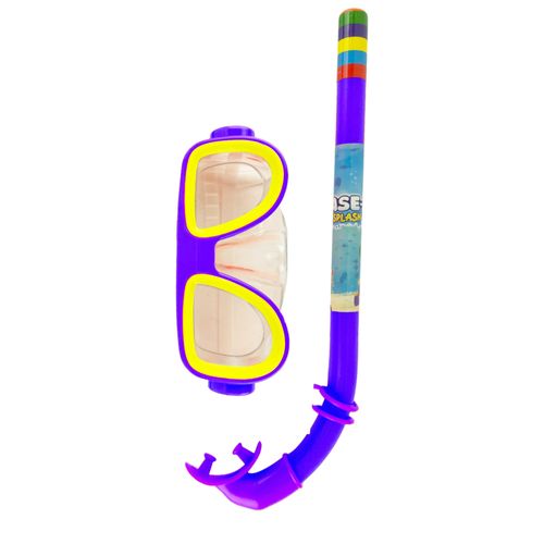 Set de Buceo Base-X Splash con Snorkel y Máscara Azul
