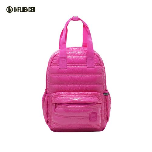 Mochila Espalda 17 Pulgadas Puffer Influencer Ultra con Manijas Rosa
