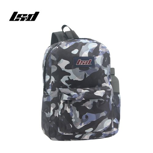 Mochila Espalda 17 Pulgadas Urbana LSyD Camuflado Gris y Blanco
