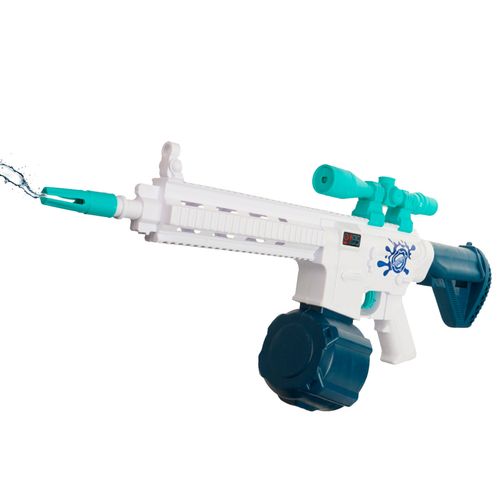 Super Pistola de Agua Eléctrica Base-X Splash Automática con Mira