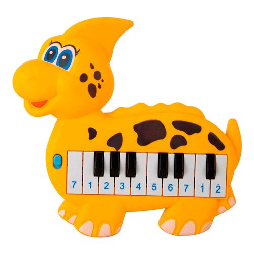 Piano Interactivo Dinosaurios con Sonido Parasauro Amarillo