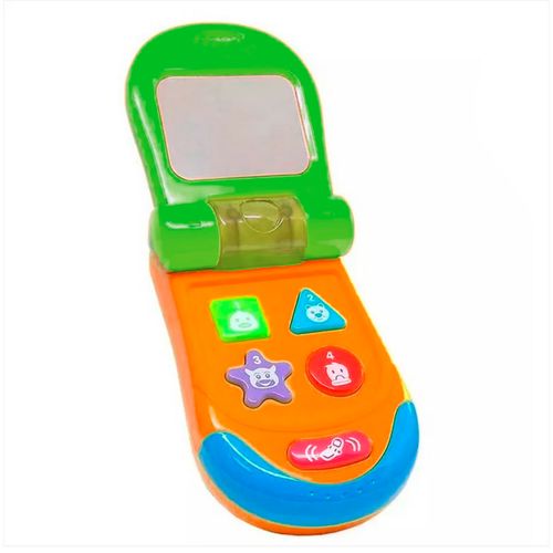 Teléfono Interactivo con Luces y Sonidos y Espejo Verde