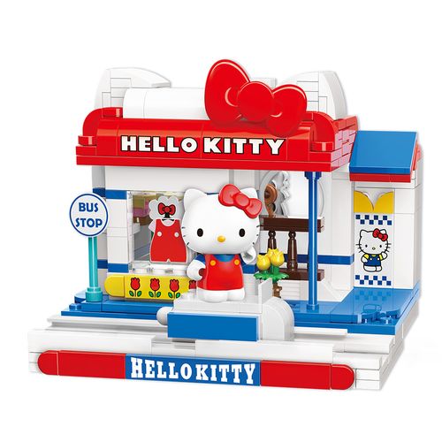 Hello Kitty Playset para Armar 24cm Sanrio Street Tienda de Moda Hello Kitty