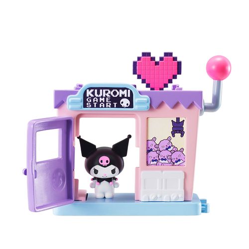 Hello Kitty Playset 17cm Streetscape Series Tienda de Videojuegos Kuromi
