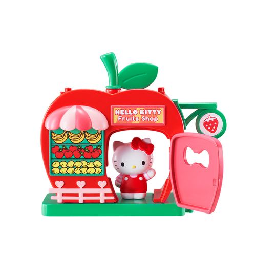 Hello Kitty Playset 17cm Streetscape Series Tienda de Frutas Hello Kitty