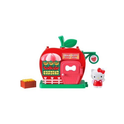 Hello Kitty Playset 17cm Streetscape Series Tienda de Frutas Hello Kitty