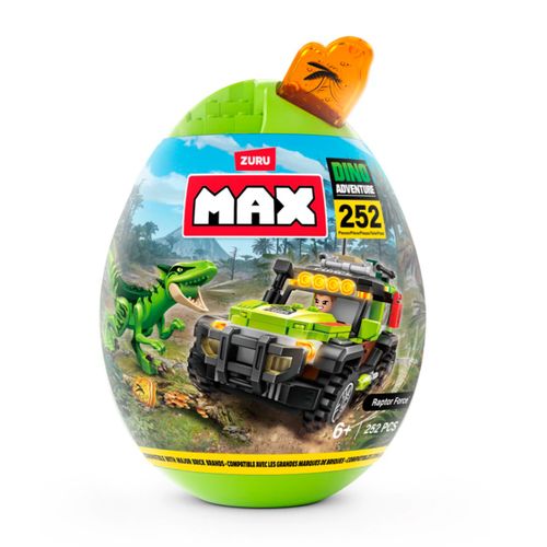 Capsula Huevo Max Dino Aventura 252 Piezas para Armar