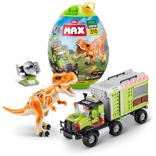 Capsula Huevo Max Dino Aventura 310 Piezas para Armar