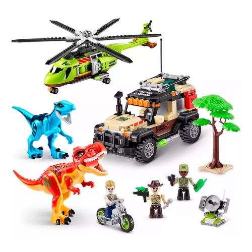 Playset Max Dino Aventura 592 Piezas para Armar