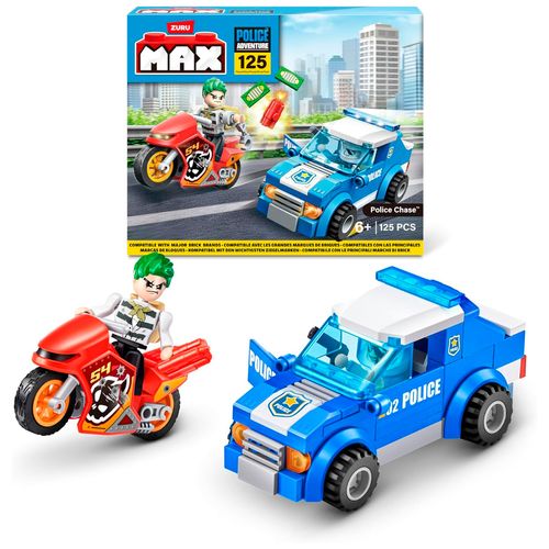 Playset Max City Persecución Policial 125 Piezas para Armar