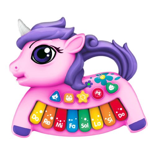 Dolce Bambino Piano Musical Unicornio Violeta con Luces y Sonidos