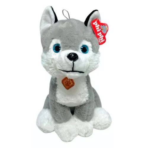Peluche Perro de Raza 35 cm Siberiano