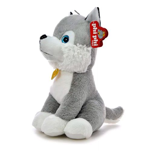 Peluche Perro de Raza 35 cm Siberiano