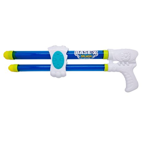 Pistola de Agua Base-X Splash Doble Cañon 45 cm Blanca