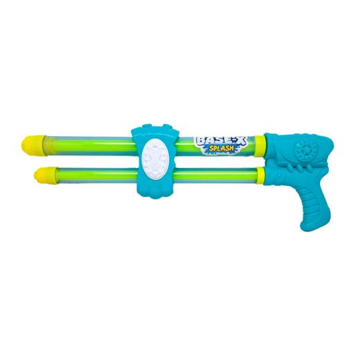 Pistola de Agua Base-X Splash Doble Cañon 45 cm Turquesa