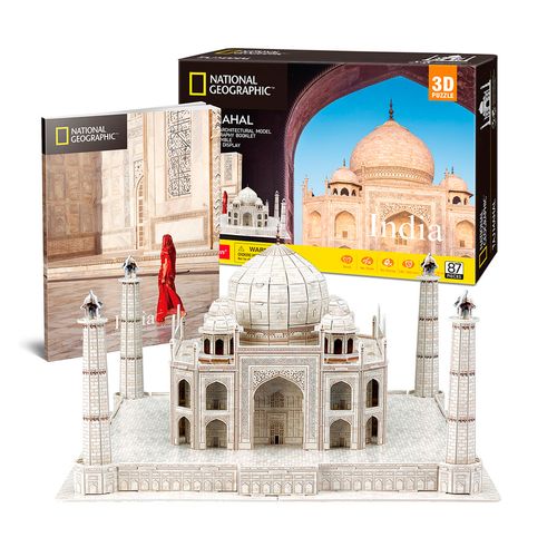 Natgeo Palacio Taj Mahal India Rompecabezas 3D Cubicfun 87 Piezas