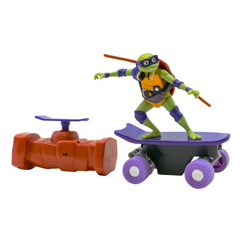 Tortugas Ninja Half Pipe Skaters con Figura a Radio Control Donatello