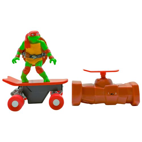 Tortugas Ninja Half Pipe Skaters con Figura a Radio Control Raphael