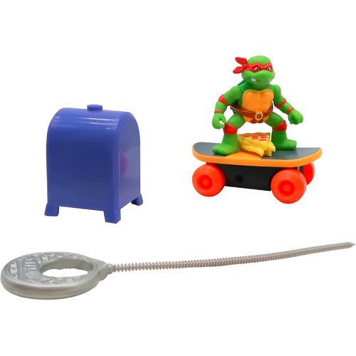 Tortugas Ninja Switch Kick Skaters Figura con Accesorios y Lanzador Raphael