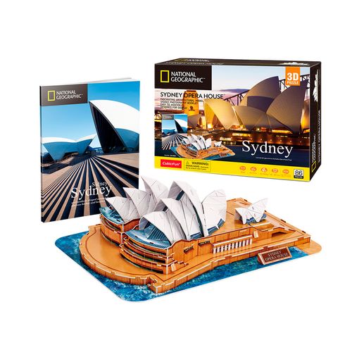 Rompecabezas 3D Nv Medio 86 Piezas Opera De Sydney Cubic Fun