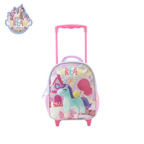 Mochila con Carro 12 Pulgadas Dream Kingdom Unicornio Violeta