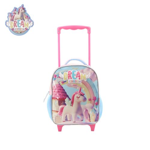 Mochila con Carro 12 Pulgadas Dream Kingdom Unicornio Rosa